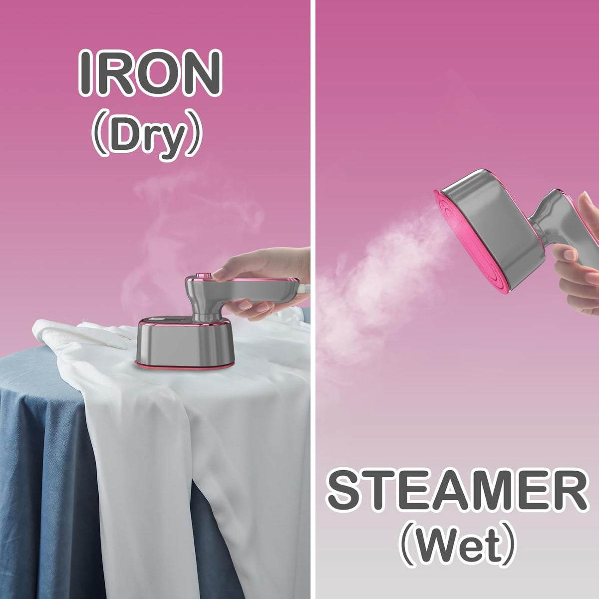 Velora Mini Steam Iron - 2-in-1 Travel Steamer & Iron